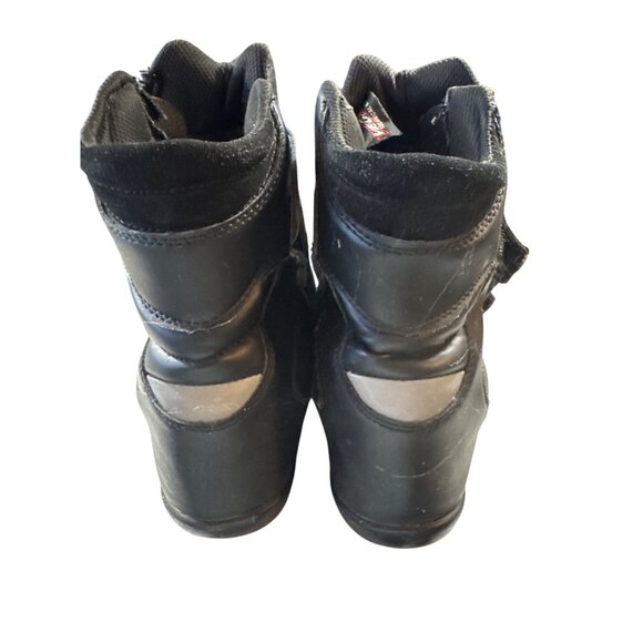 VEGA Street Motorcycle Riding Boots Size 11 Men's Leather Hoop and Lock Close - Picture 5 of 9